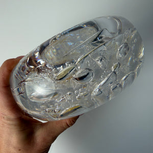 Schale Glas mit Einschlüssen aus Dänemark