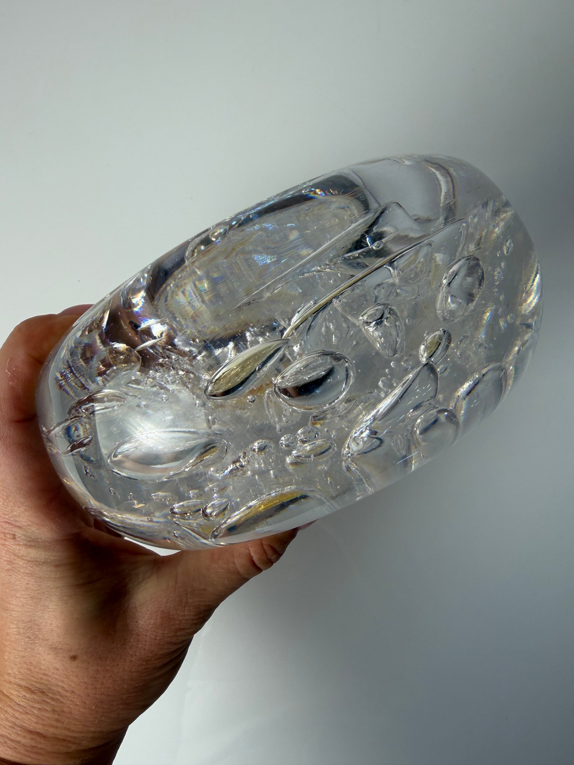 Schale Glas mit Einschlüssen aus Dänemark