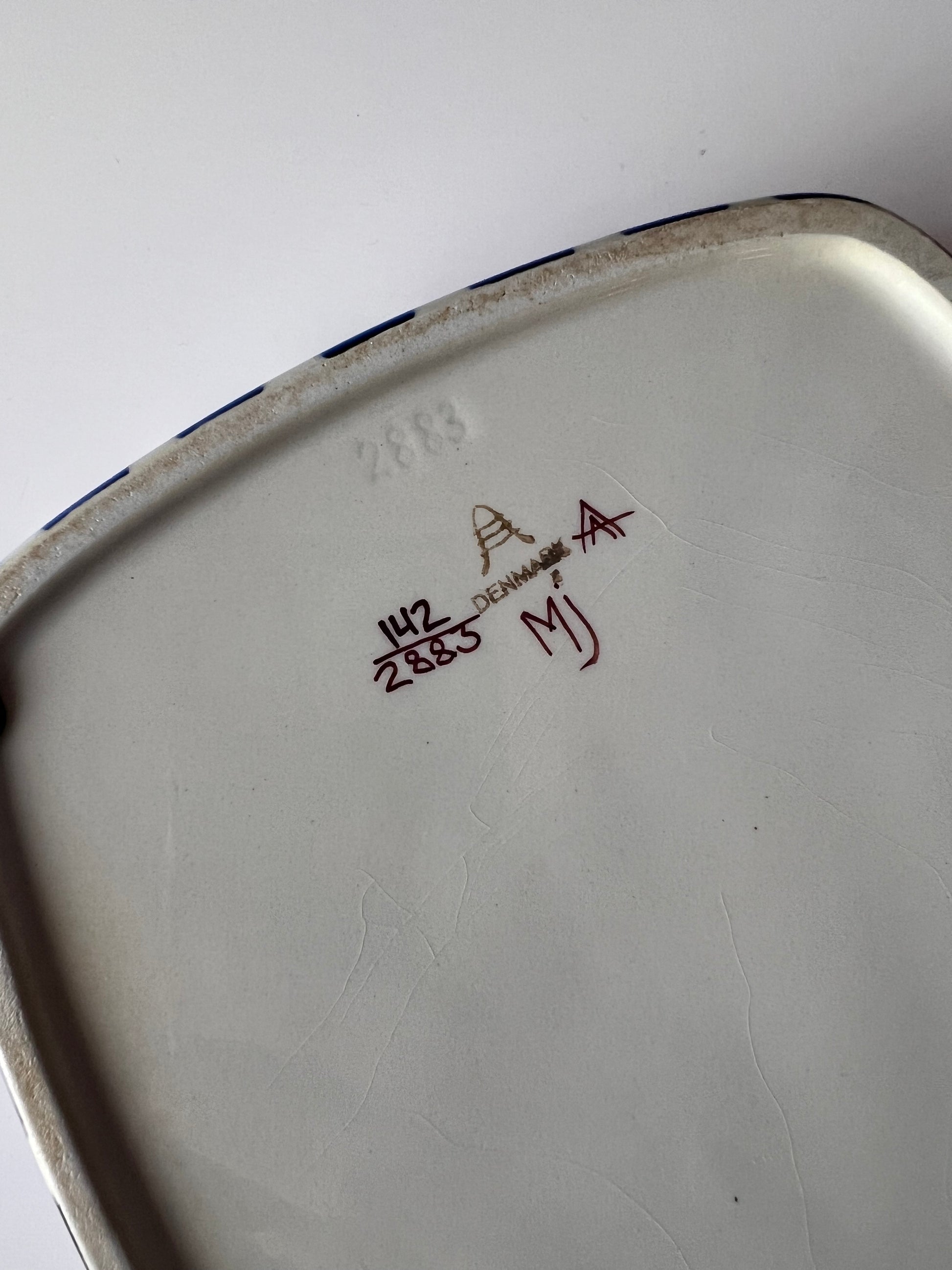 Schale blau Porzellan von Marianne Johnson für Royal Copenhagen