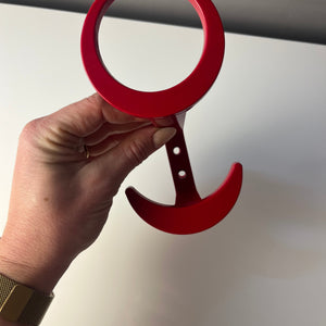 Set: 3x Wandhaken rot