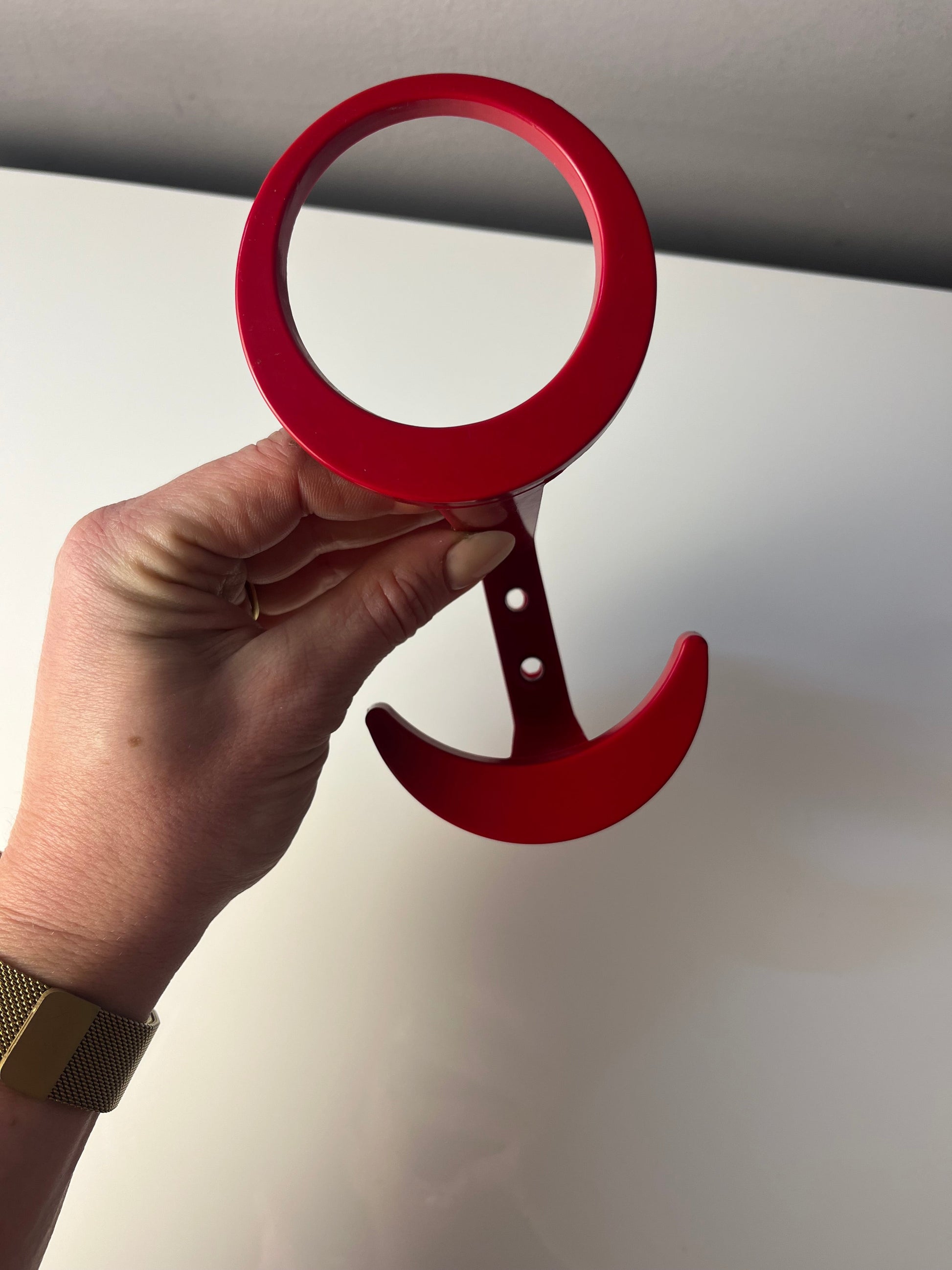 Set: 3x Wandhaken rot