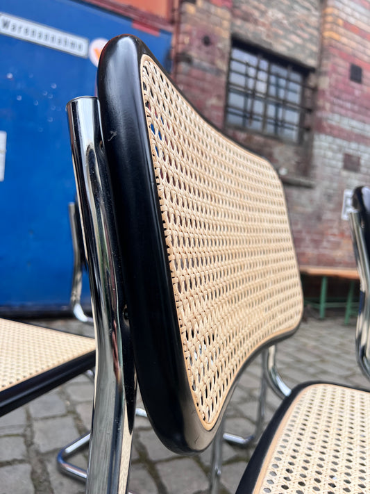 Set: 4x Freischwinger Wiener Geflecht