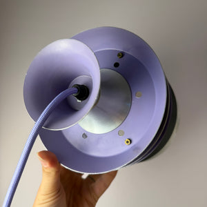 Lamellenlampe Trava silber schwarz lila von Carl Thore für Granhaga