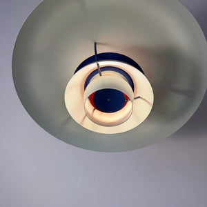 Lamellenlampe PH5 weiß von Poul Henningsen für Louis Poulsen
