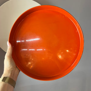 Tablett orange Metall von Boltze Design