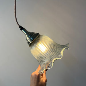 Blumenlampe Glas aus Dänemark