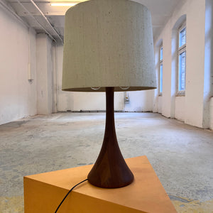 Tischlampe Teak & Rohseide von DOMUS