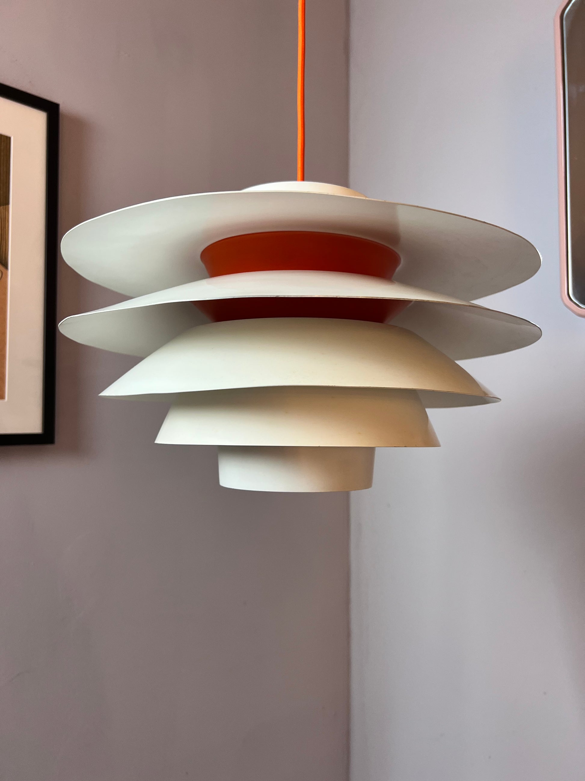 Hängelampe Verona von Svend Middelboe für Nordisk Solar