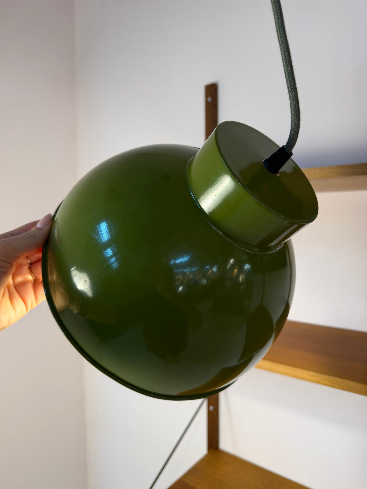 Bunkerlampe oliv aus Dänemark