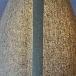 Tischlampe weiß braun Keramik von Hustadt Leuchten