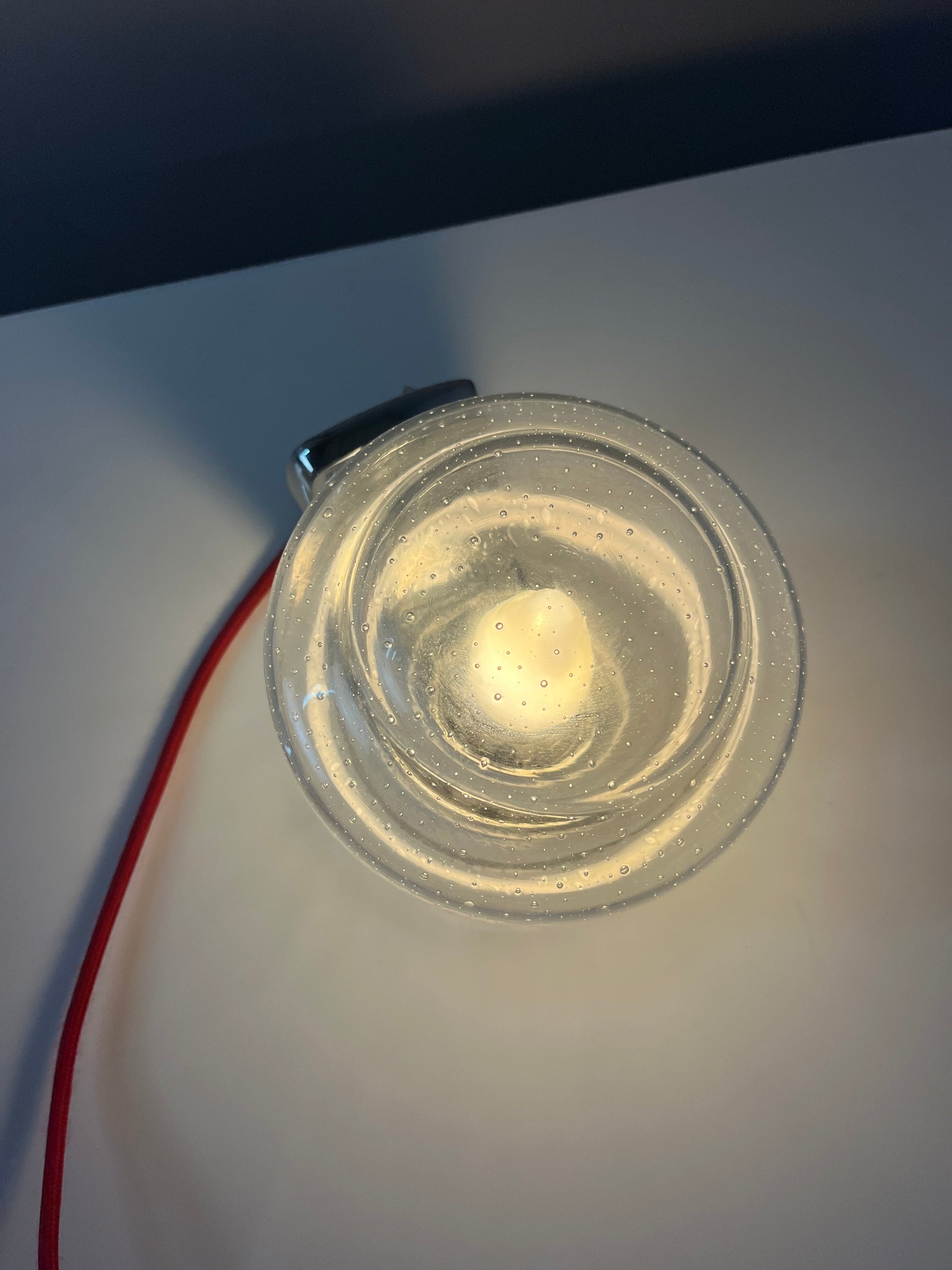 Wandlampe Einschlussglas Chrom von Novus in Originalverpackung