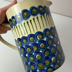Krug blau gemustert von Bunzlauer Keramik