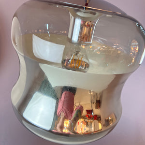 Hängelampe Rauchglas Chrom von Peill & Putzler