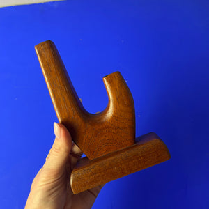 Zweiarmiger Kerzenständer Teak