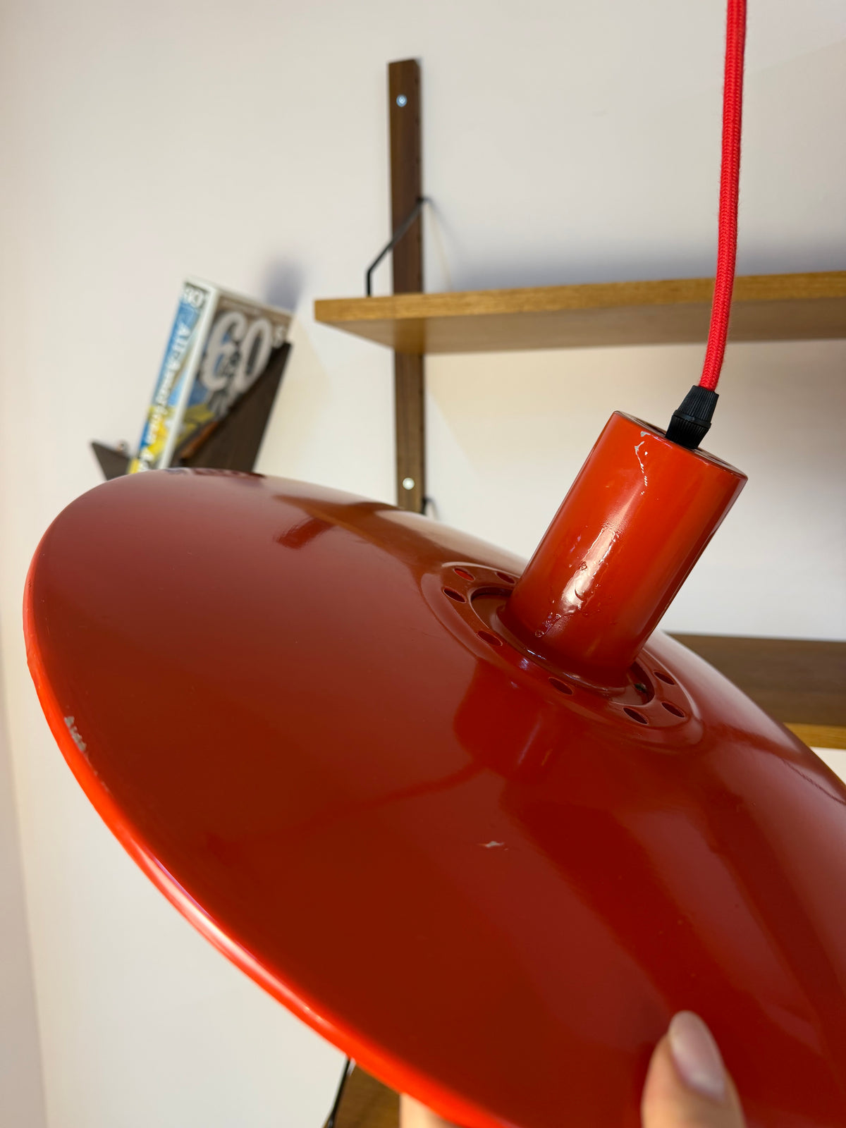 Lamellenlampe rot aus Dänemark