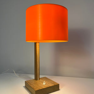 Schreibtischlampe orange Eiche von Luxus Vittsjö