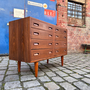 Doppelkommode Nussbaum von Carlo Jensen für Poul Hundevad