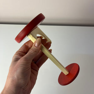 Set: 2x Wandhaken weiß rot