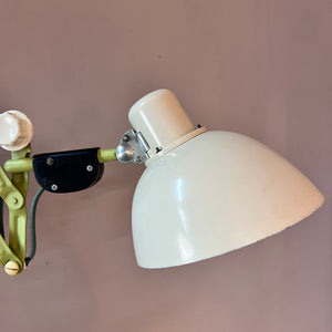 Scherenlampe mint creme von VEB Zweckleuchtenbau Dresden