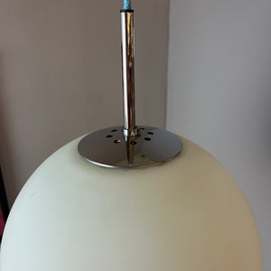 Kugellampe weiß Chrom von Glashütte Limburg