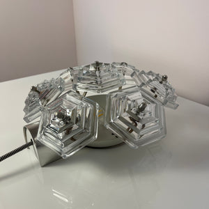 Wandlampe Eiskristall von VEB Kristallleuchtenbau Ebersbach