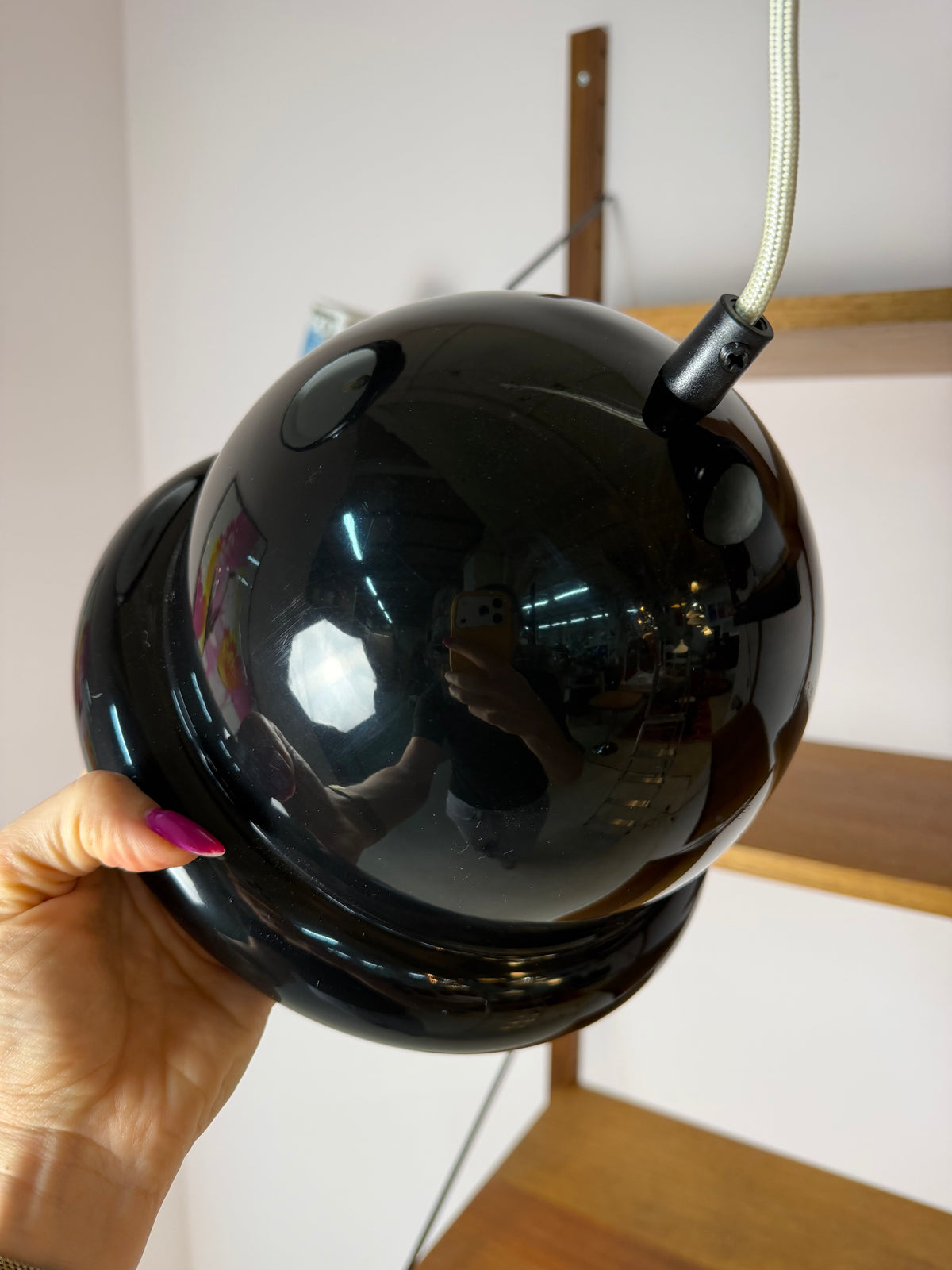 Hängelampe Bowler Hat schwarz