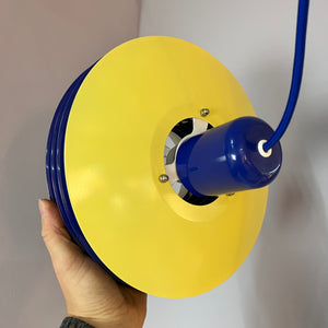 Hängelampe Typ 763 blau gelb von Horn