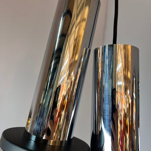 Hängelampe Chrom & Eisglas von Kaiser Leuchten