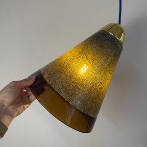 Hängelampe braun Glas von Peill & Putzler