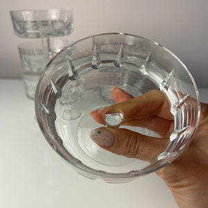Set: 6x Champagnerschale Kristallglas
