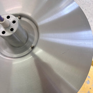 Lamellenlampe lila silber aus Dänemark