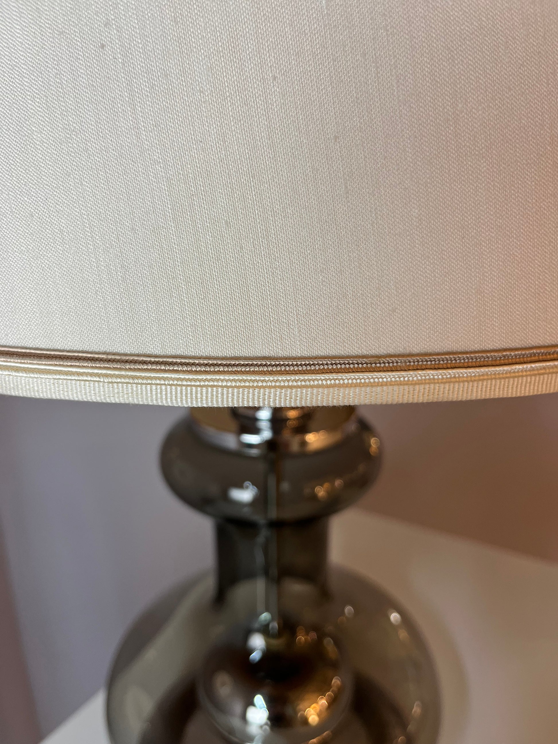 Tischlampe Rauchglas