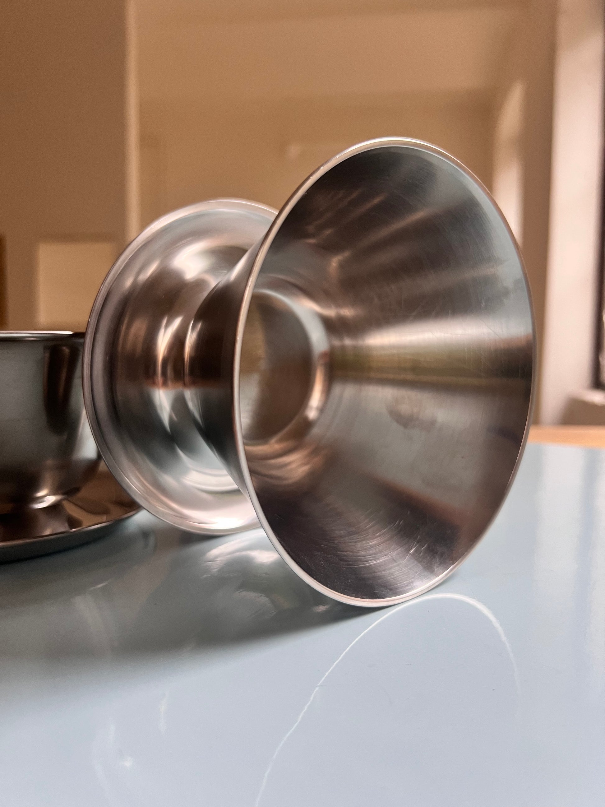 Set: 3x Eisbecher Stainless Steel aus Dänemark