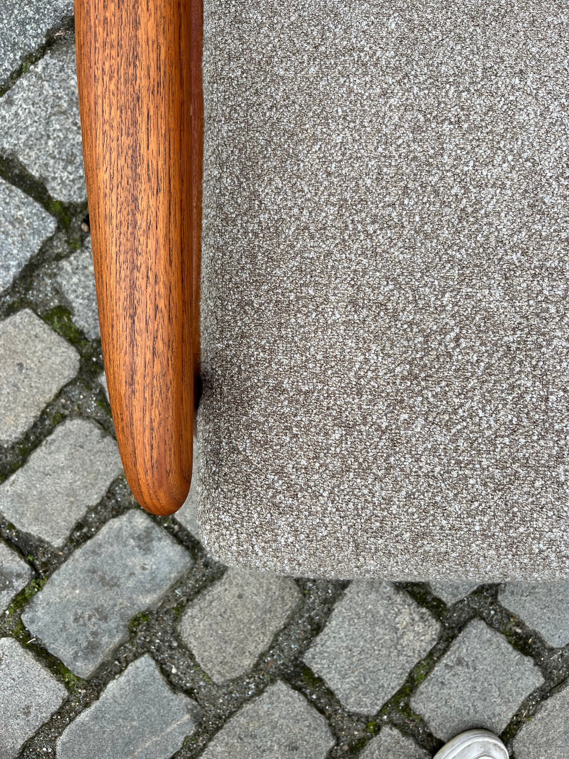 Sessel beige Teak aus Dänemark