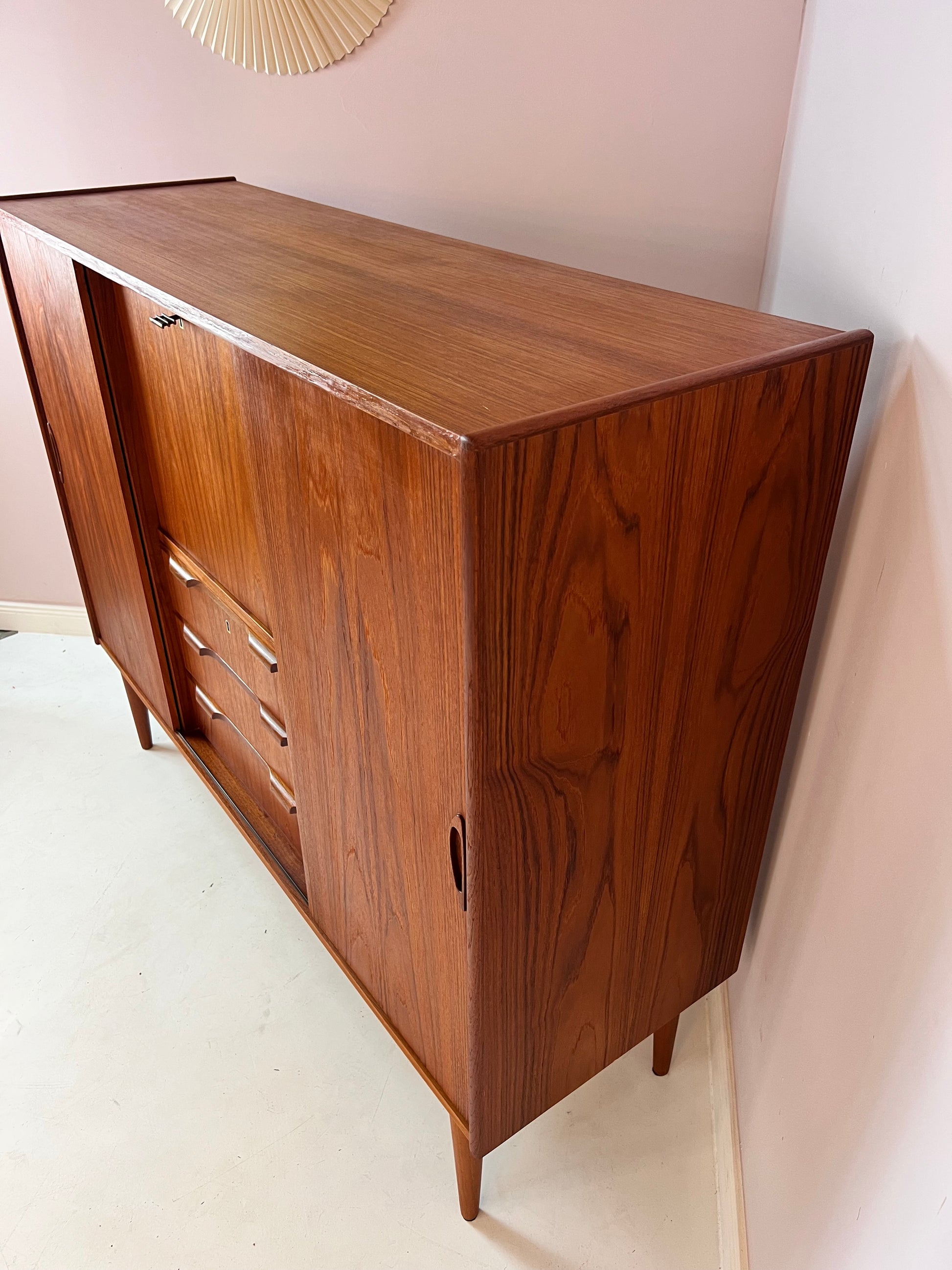 Highboard Teak von Tibergaard aus Dänemark