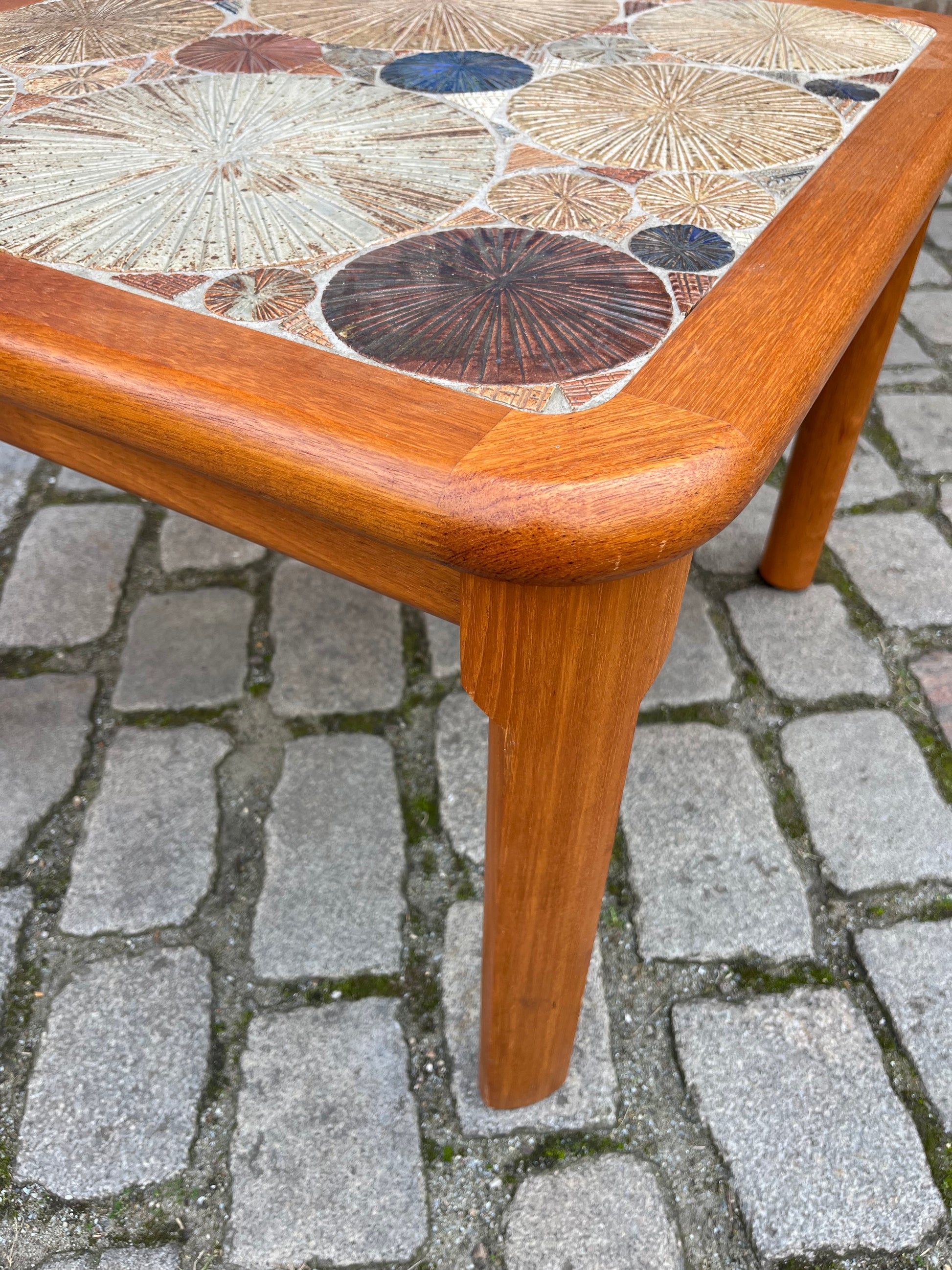 Couchtisch Teak Fliesen von Tue Poulsen für Haslev