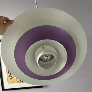 Lamellenlampe weiß lila von Formlight
