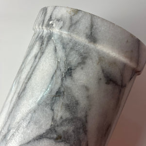 Weinkühler grau weiß Marmor