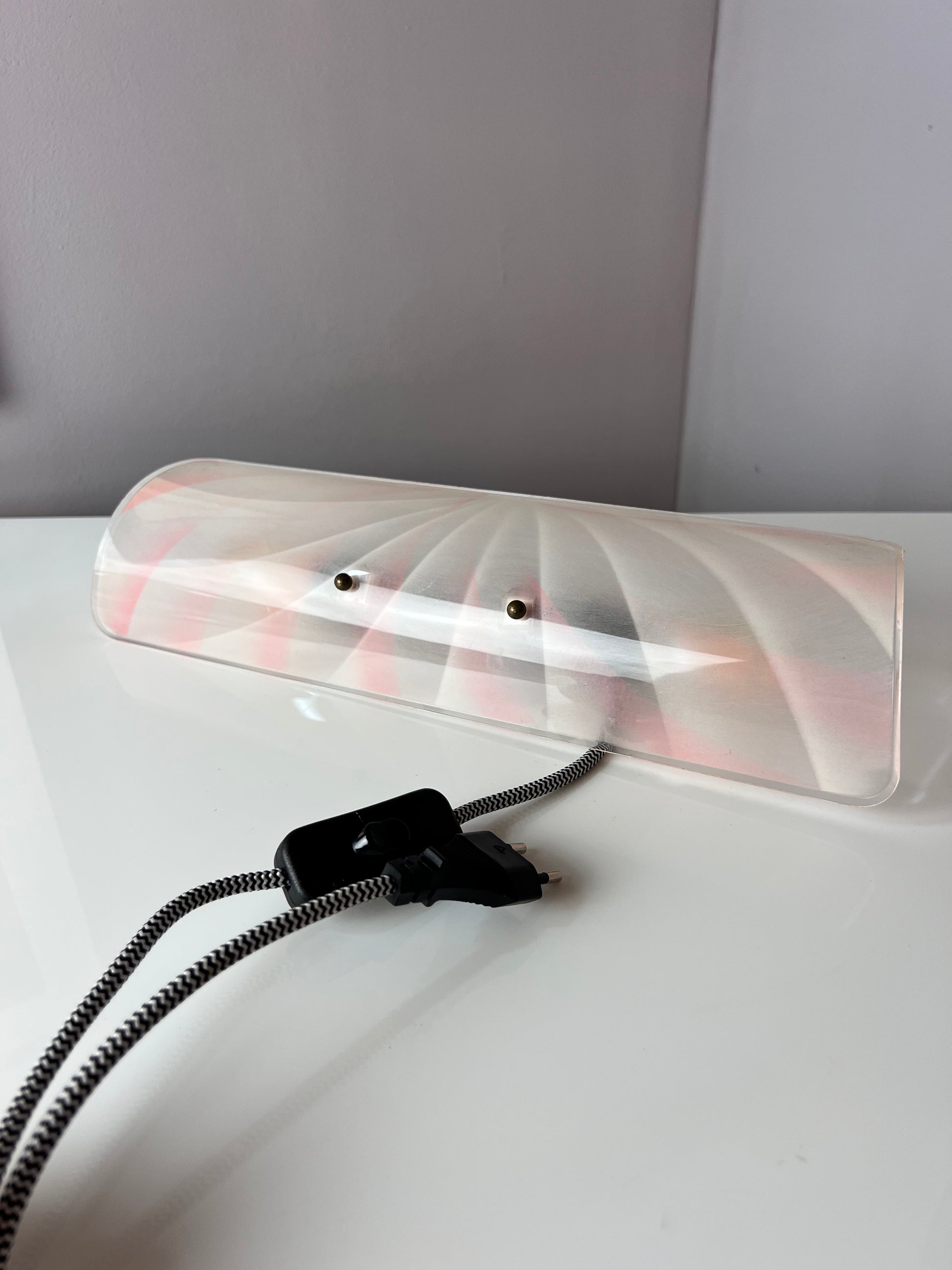 Wandlampe rosa Kunststoff