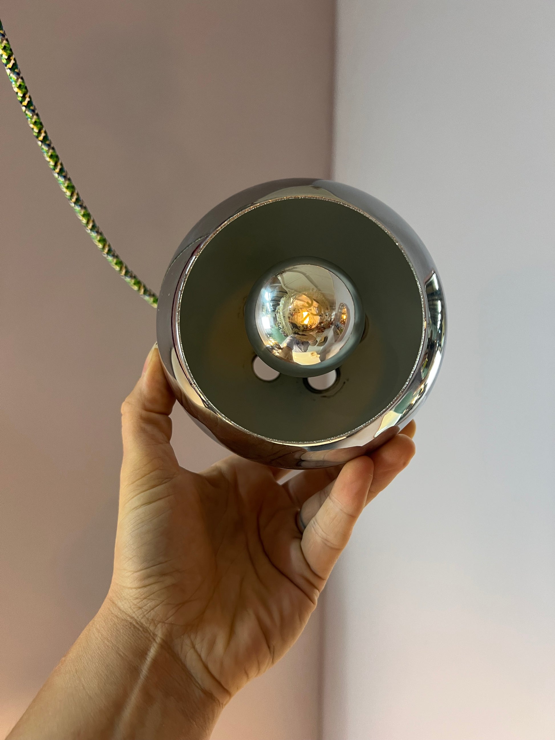 Kugellampe Chrom von Baum-Leuchten