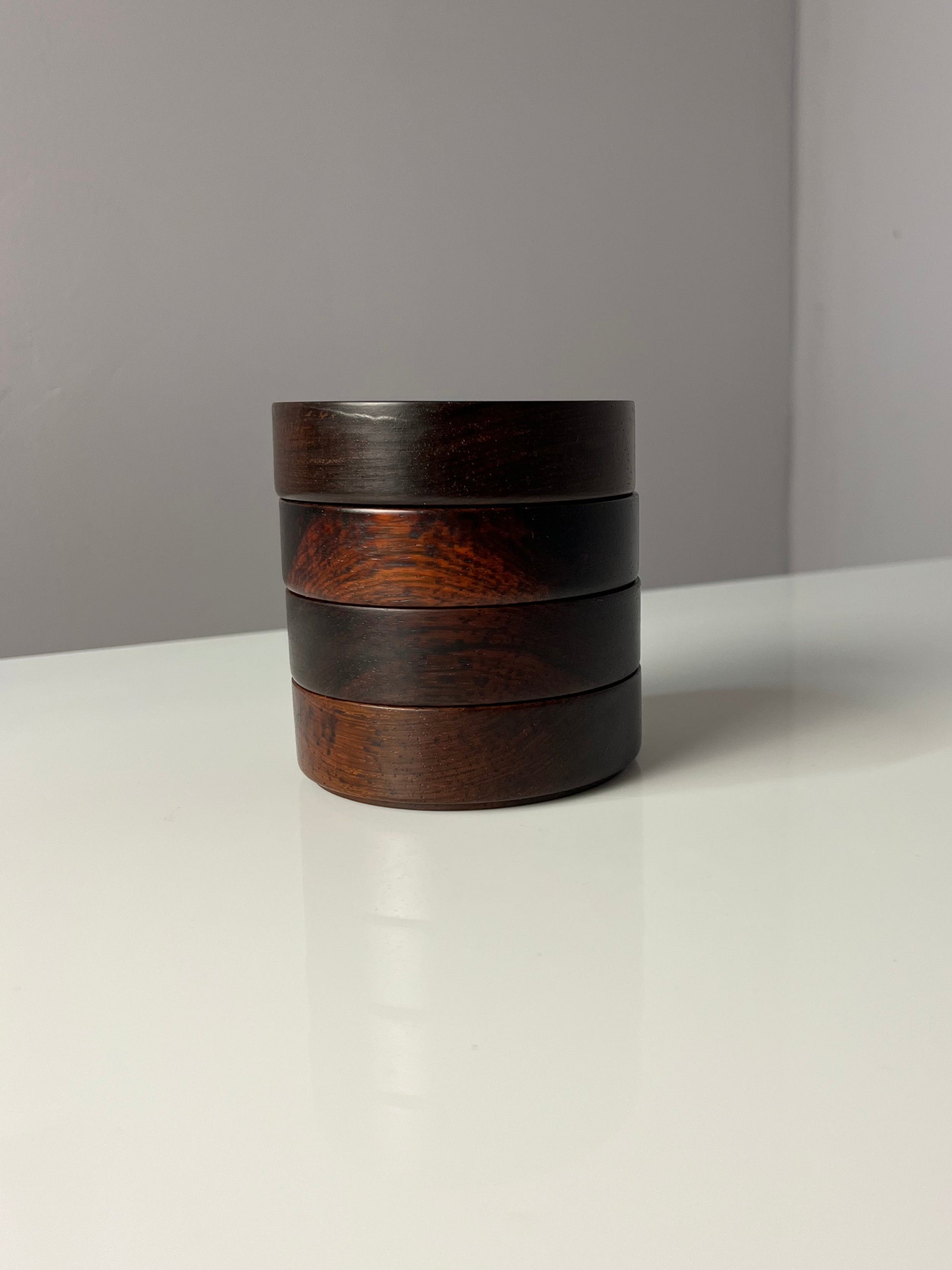 Set: 4x Schale stapelbar Palisander