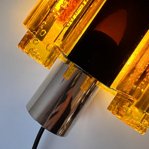 Wandlampe gelb schwarz von Claus Bolby für Cebo