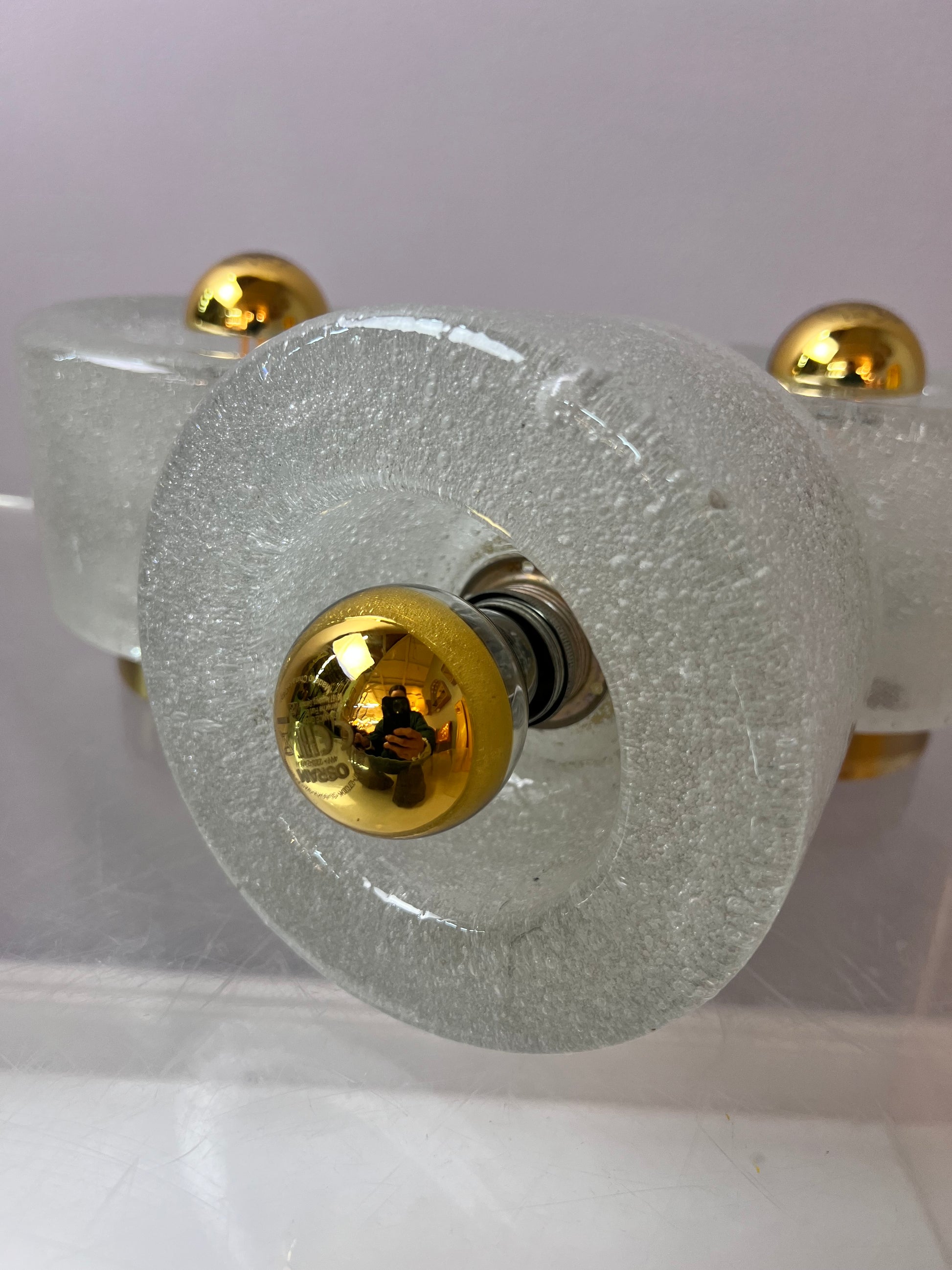 Wandlampe Eisglas von Peill & Putzler