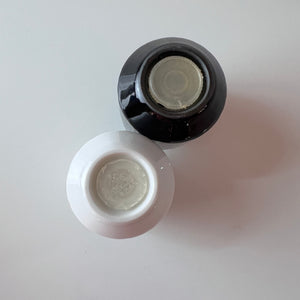 Salz- und Pfefferset schwarz weiß von Tapio Wirkkala für Rosenthal Studio Line