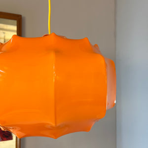 Hängelampe orange Kunststoff von Ilka Plast