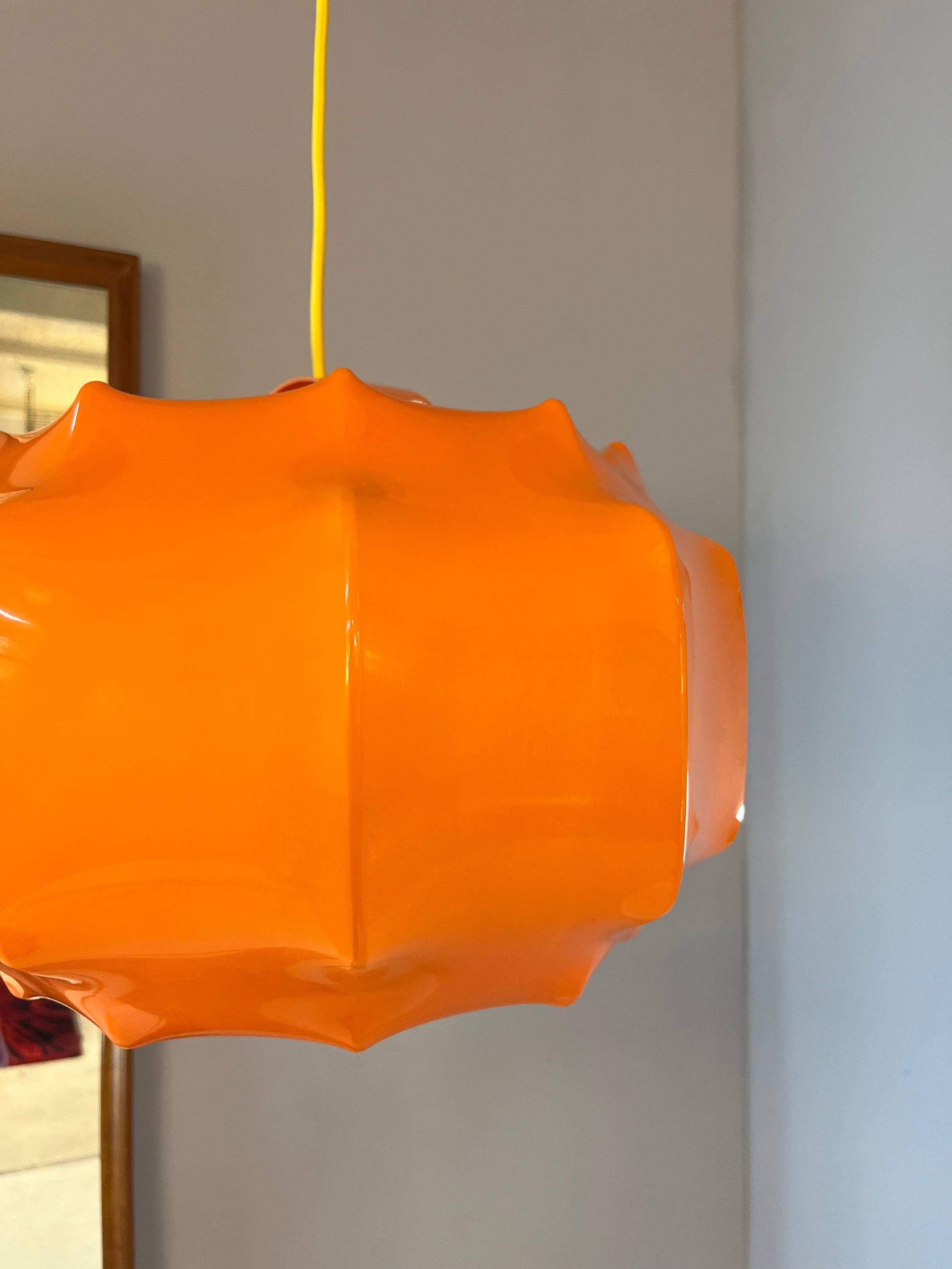 Hängelampe orange Kunststoff von Ilka Plast