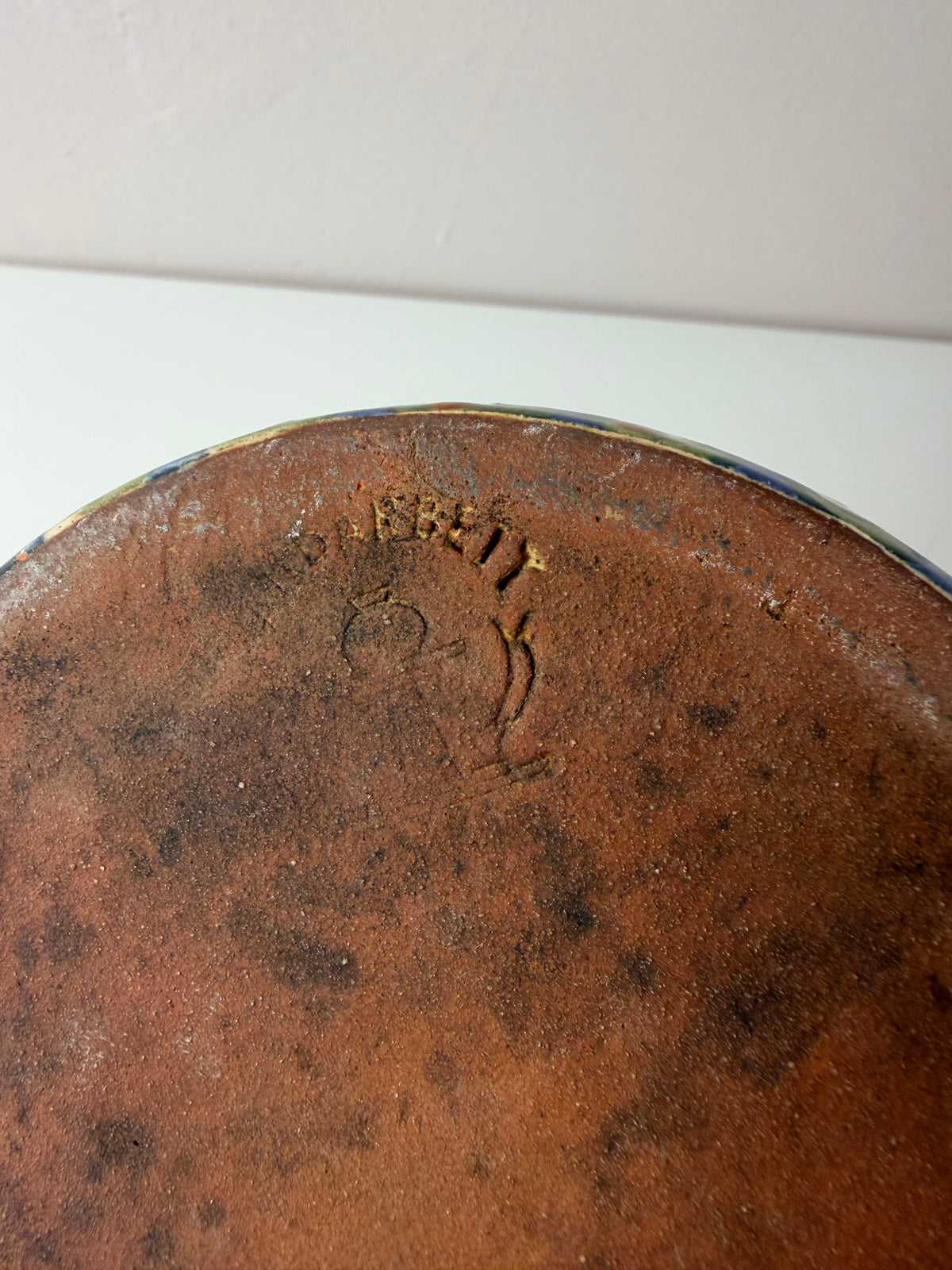 Krug blau gemustert von Bunzlauer Keramik