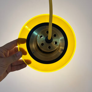 Lamellenlampe Messing Kunststoff Dänemark