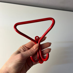 Set: 2x Wandhaken rot Metall