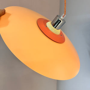 Lamellenlampe neu lackiert peach